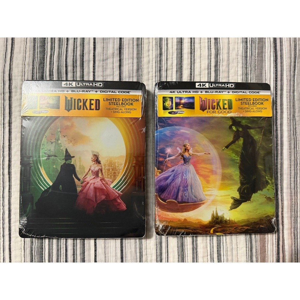 Wicked and Wicked: For Good Steelbook Bundle 4K Ultra HD Blu-Ray